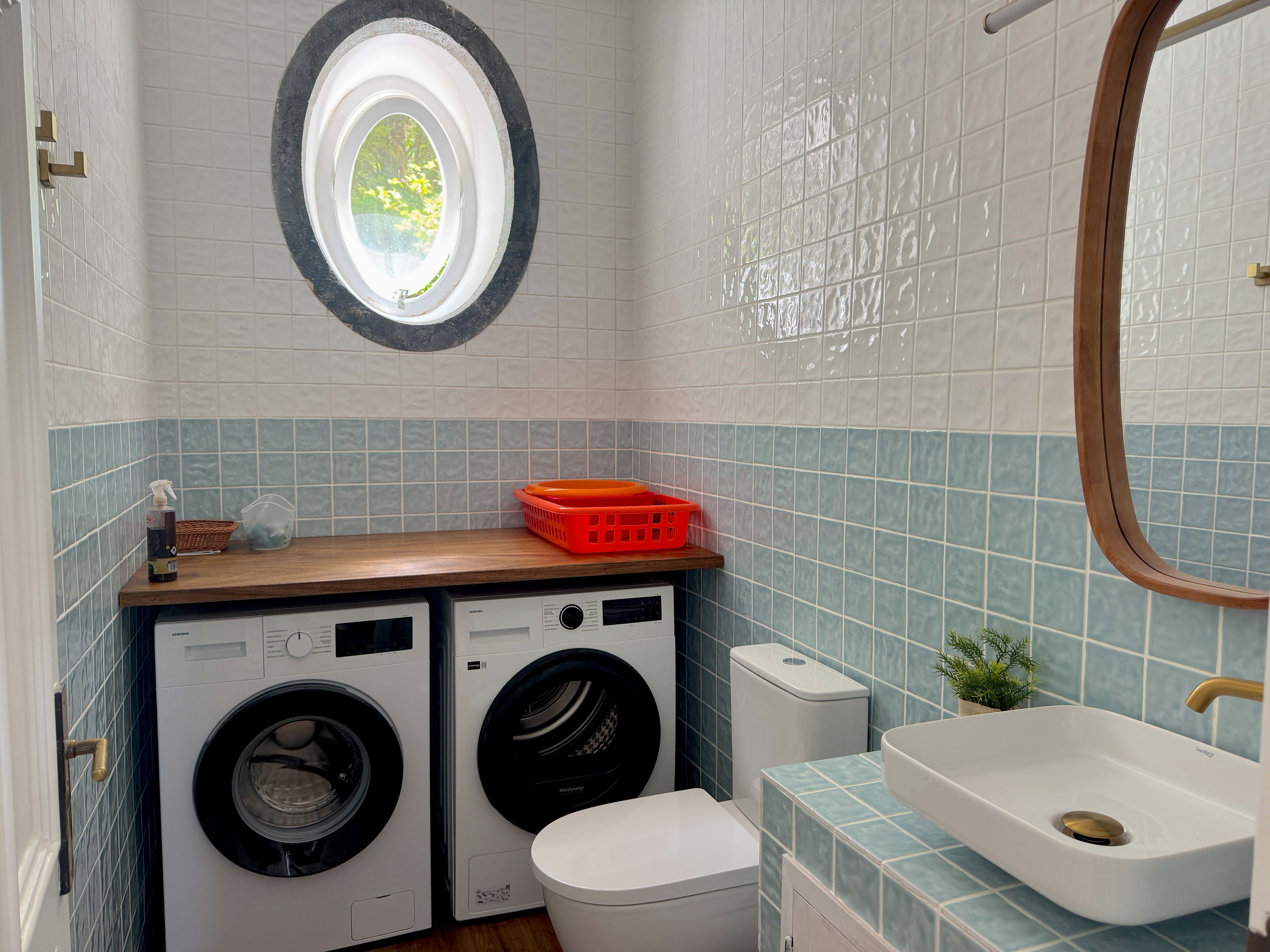 Private laundry area